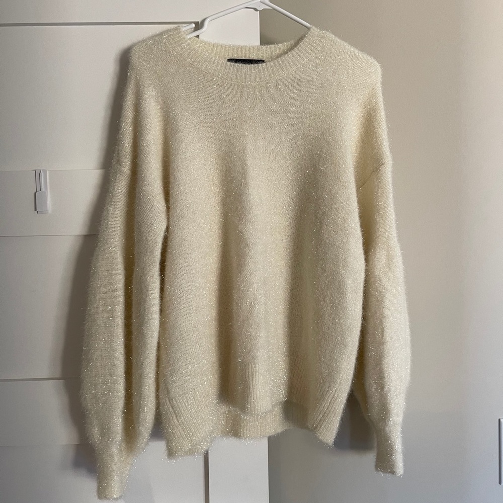Sparkly cream sweater